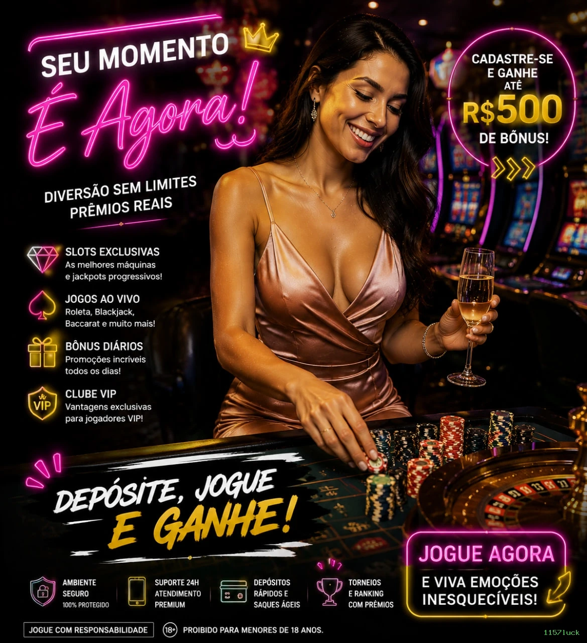 Login rápido no app 1157luck